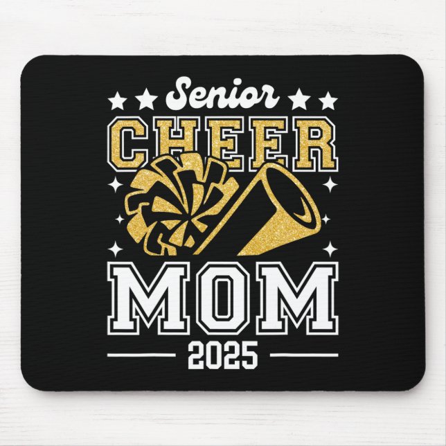 Senior Cheer Mum 2025 Graduation Support Cheerlead Mouse Mat (Front)