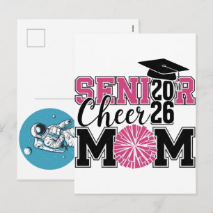 Senior Cheer Mum 2026 Future Astronaut Kids Holiday Postcard