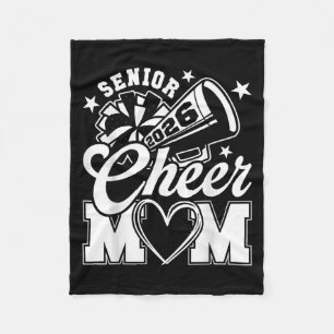 Senior Cheer Mum 2026 Proud Cheerleader Mum Cl Of  Fleece Blanket