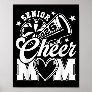 Senior Cheer Mum 2026 Proud Cheerleader Mum Cl Of  Poster