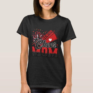 Senior Cheer Mum 2026 Red And Black Cheer Mum Chee T-Shirt