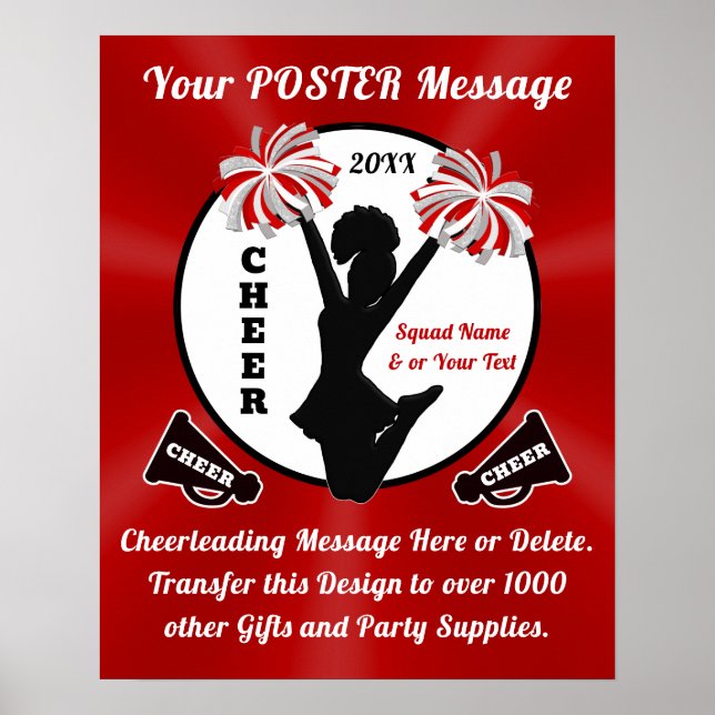Senior Cheer Posters, Cheer Team Posters (Front)