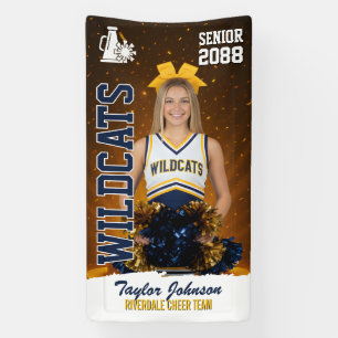 Senior Cheer Team Custom Sports Photo Cheerleading Banner