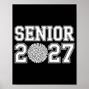 Senior Cheerleader Cheer Class of 2027 Graduation Poster