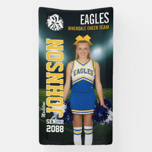 Senior Cheerleader Custom Cheer Team Photo Banner