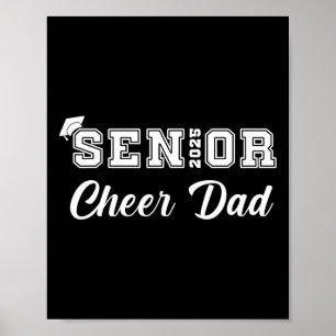 Senior Cheerleader Dad Cheer Cl Of 2025 Graduation Poster