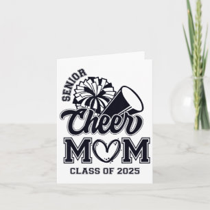 Senior Cheerleader Mum Cheer Cl Of 2025 Graduation Card