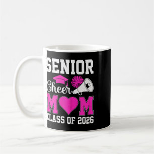 Senior Cheerleader Mum Cheer Cl Of 2026 Graduation Coffee Mug