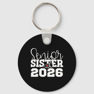 Senior Cheerleader Sister Cheer Cl Of 2026 Graduat Key Ring
