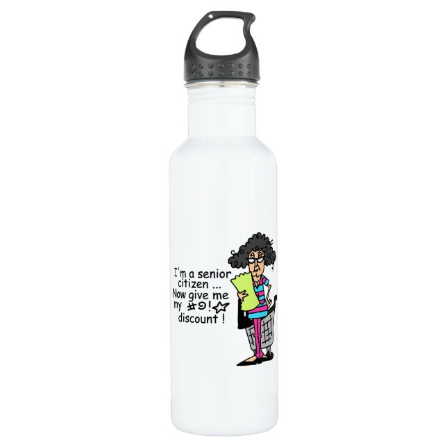 Senior Citizen Discount 710 Ml Water Bottle (Front)