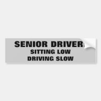 Senior Citizen Driver, Low and Slow