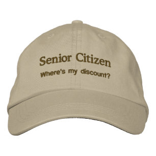 Senior Citizen Embroidered Hat