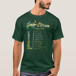 Senior Citizen Texting Code Funny Grandpa T-Shirt