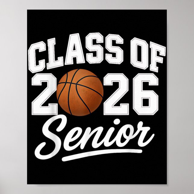 Senior Cl 2026 Basketball Champion School Spirit A Poster (Front)