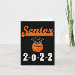 Senior Cl Of 2022 Graduation Basketball Card