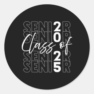 Senior Cl Of 2025 Graduation Party Senior Classic Round Sticker