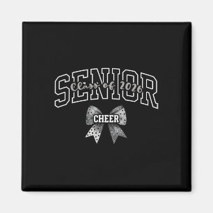 Senior Cl Of 2026 Cheerleading Coquette Bow Gradua Magnet