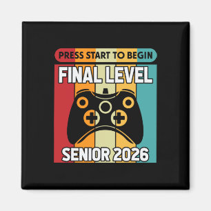 Senior Cl Of 2026 Ck To School Gamer Senior 2026 2 Magnet