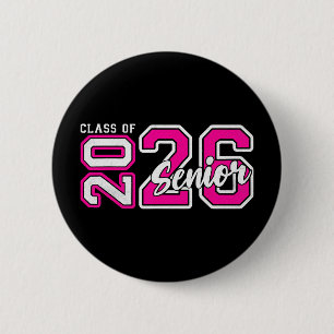 Senior Cl Of 2026 Graduation Back To School Senior 6 Cm Round Badge