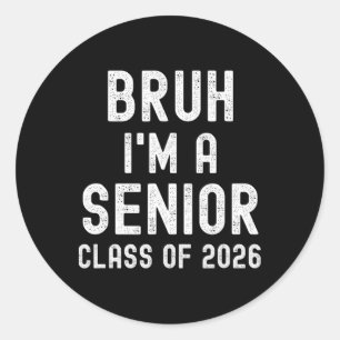 Senior Cl Of 2026 Graduation, Senior 2026, Senior Classic Round Sticker