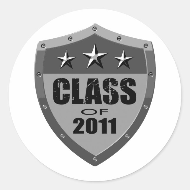 Senior, Class of 2011 Classic Round Sticker (Front)