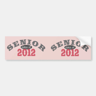 Senior Class of 2012 Bumper Sticker