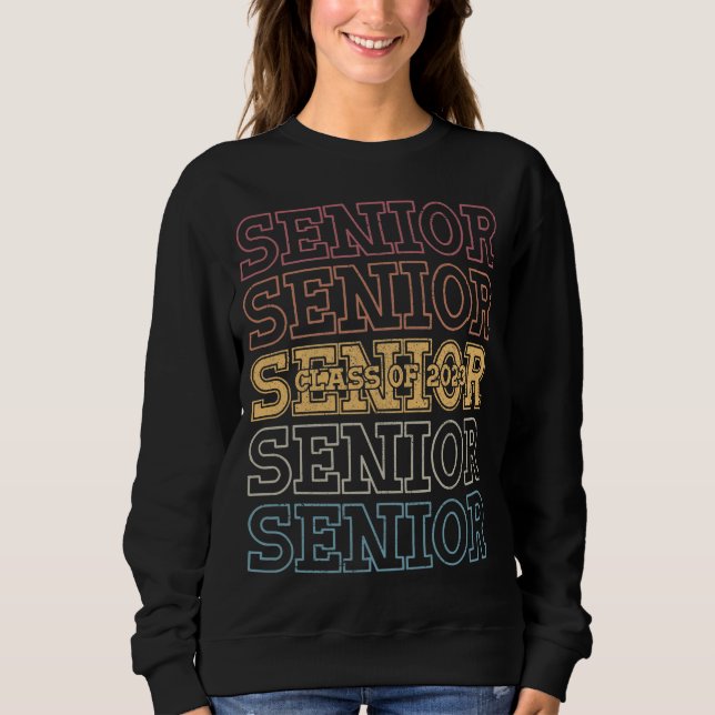 Senior Class of 2023 Graduation School Theme Cool Sweatshirt (Front)