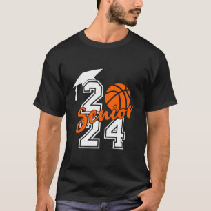 Senior Class Of 2024 Basketball Senior 2024 Basket T-Shirt