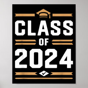 Senior class of 2024 college high school poster