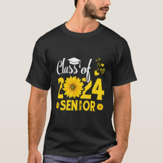 Senior Class Of 2024 Sunflower Senior 24 T-Shirt