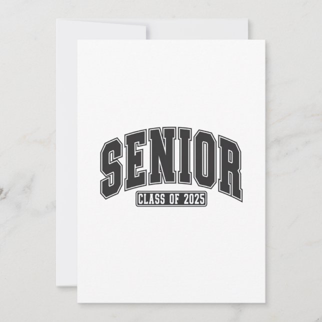 Senior Class of 2025 Class of 2025 Graduation  Invitation (Front)