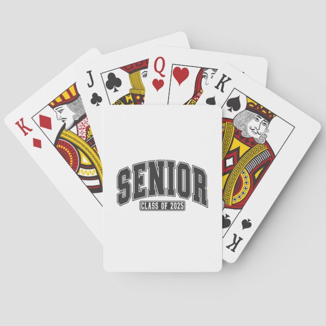Senior Class of 2025 Class of 2025 Graduation  Playing Cards (Back)