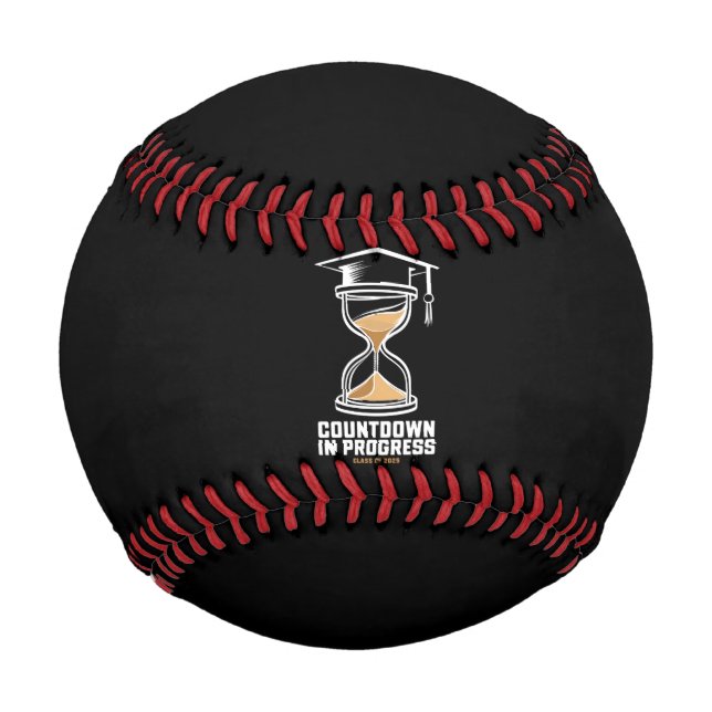 Senior Class Of 2025 Countdown to Graduation Gift Baseball (Front)