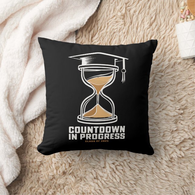 Senior Class Of 2025 Countdown to Graduation Gift Cushion (Blanket)
