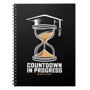 Senior Class Of 2025 Countdown to Graduation Gift Notebook