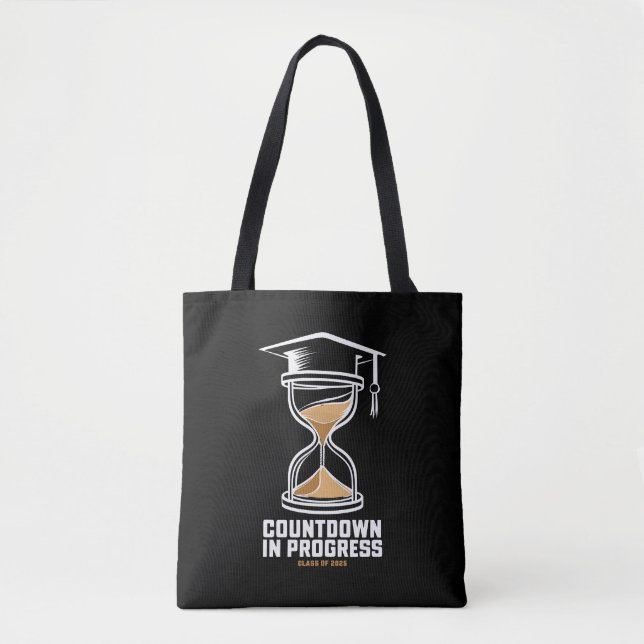Senior Class Of 2025 Countdown to Graduation Gift Tote Bag (Front)