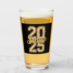 Senior Class Of 2025 Gold Graduation Graduate Glass