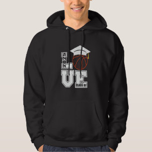 Senior Class Of 2025 Graduation School Basketball  Hoodie