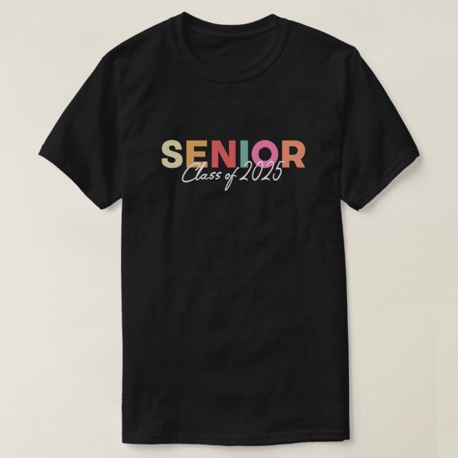 Senior Class Of 2025 Retro T-Shirt (Design Front)