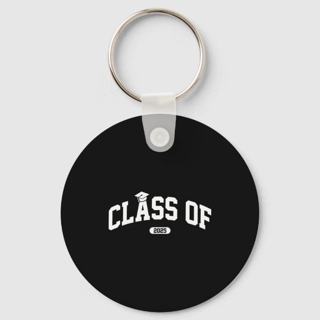 Senior class of 2025 shirts high school graduation key ring (Front)