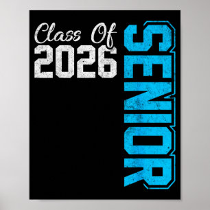 Senior class of 2026 graduate high school poster