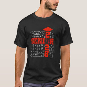 Senior Class Of 2026 Graduation 2026 Red Baseball T-Shirt