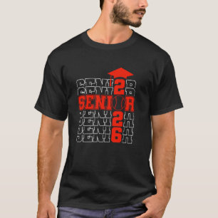 Senior Class Of 2026 Graduation 2026 Red Baseball T-Shirt