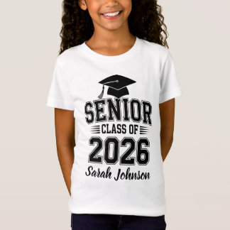 Senior Class Of 2026 Graduation Custom Name T-Shirt