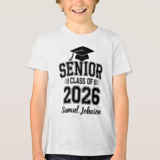 Senior Class Of 2026 Graduation Custom Name Tri-Blend Shirt