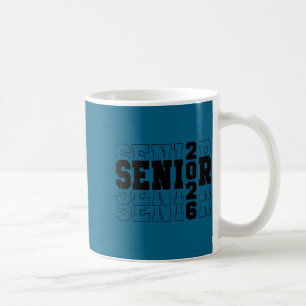 Senior class of 2026 varsity text graduation coffee mug