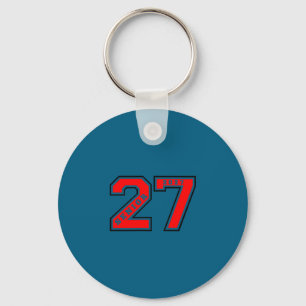 Senior class of 2027 red senior 27 left chest gift key ring