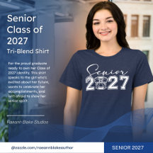 Senior Class of 2027 Women's Tri-Blend Shirt