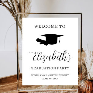 Senior College Graduation Party Welcome Graduate Poster