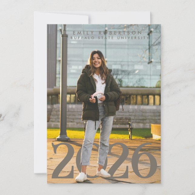 Senior College Student Graduation Invitation (Front)